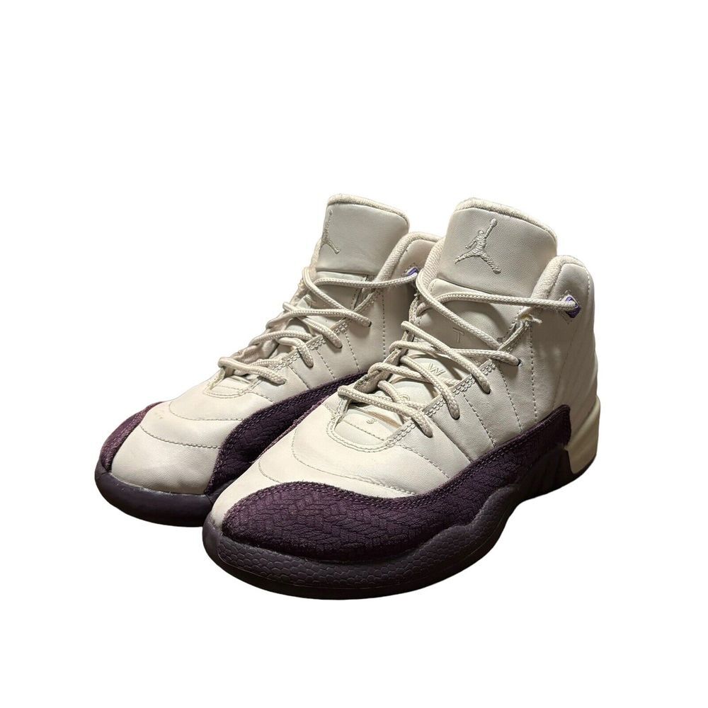 Nike Air Jordan 12 XII GS GG‎ Retro Purple White Desert Sand 510815-001 Size 3